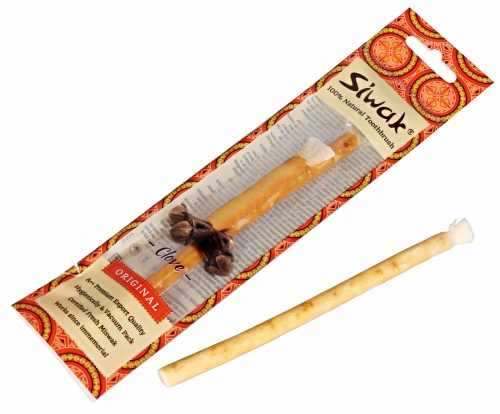 Siwak Přírodní zubní kartáček s příchutí hřebíčku 1 ks Siwak