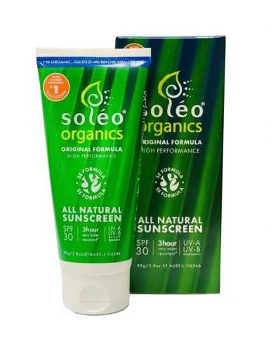 Soléo organics all natural Sunscreen SPF30 80 g Soléo organics