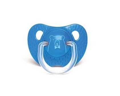 Suavinex Evolution Šidítko silikon 6-18m 1 ks tmavě modré Suavinex