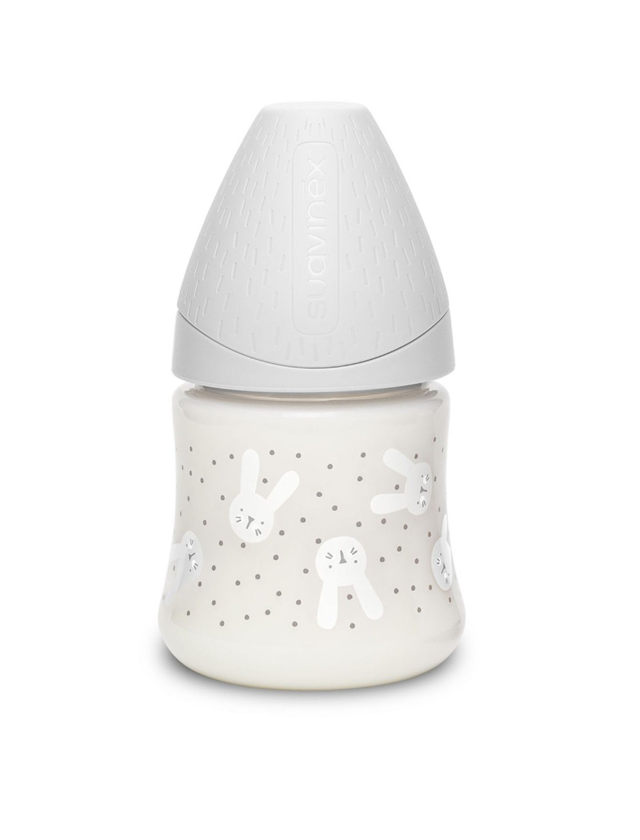 Suavinex Premium Hygge Láhev 0m+ 150 ml 1 ks králík šedý Suavinex