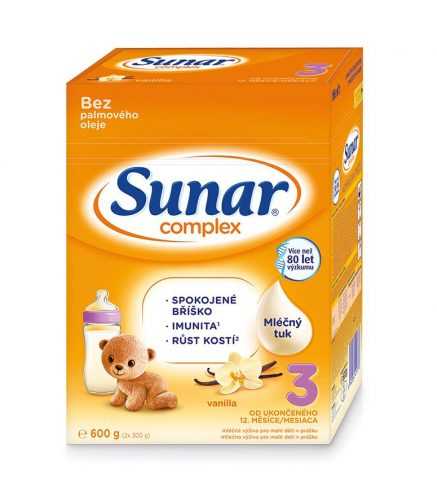 Sunar Complex 3 vanilka 600 g Sunar