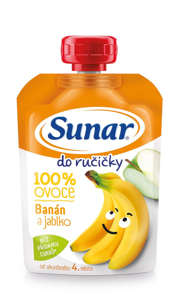 Sunar Do ručičky banán a jablko 100 g Sunar