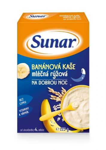 Sunar Mléčná kaše na dobrou noc banánová rýžová 225 g Sunar
