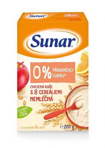 Sunar Ovocná kaše s 8 cereáliemi nemléčná 220 g Sunar