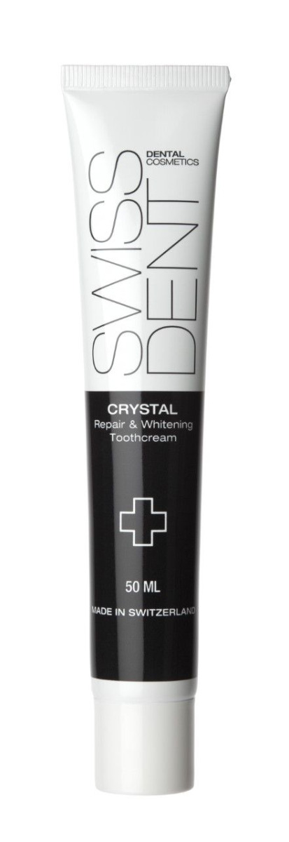 Swissdent CRYSTAL regenerační zubní krém bez fluoridu 50 ml Swissdent