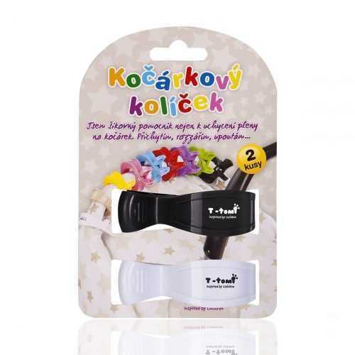 T-tomi Kočárkový kolíček 2 ks bílý + černý T-tomi