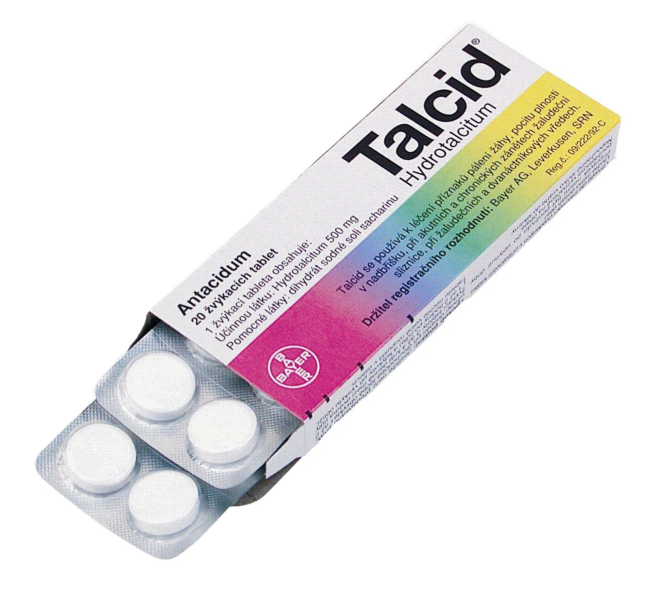 Talcid 20 žvýkacích tablet Talcid