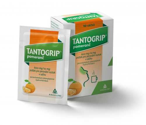 Tantogrip 600 mg/10 mg pomeranč 10 sáčků Tantogrip
