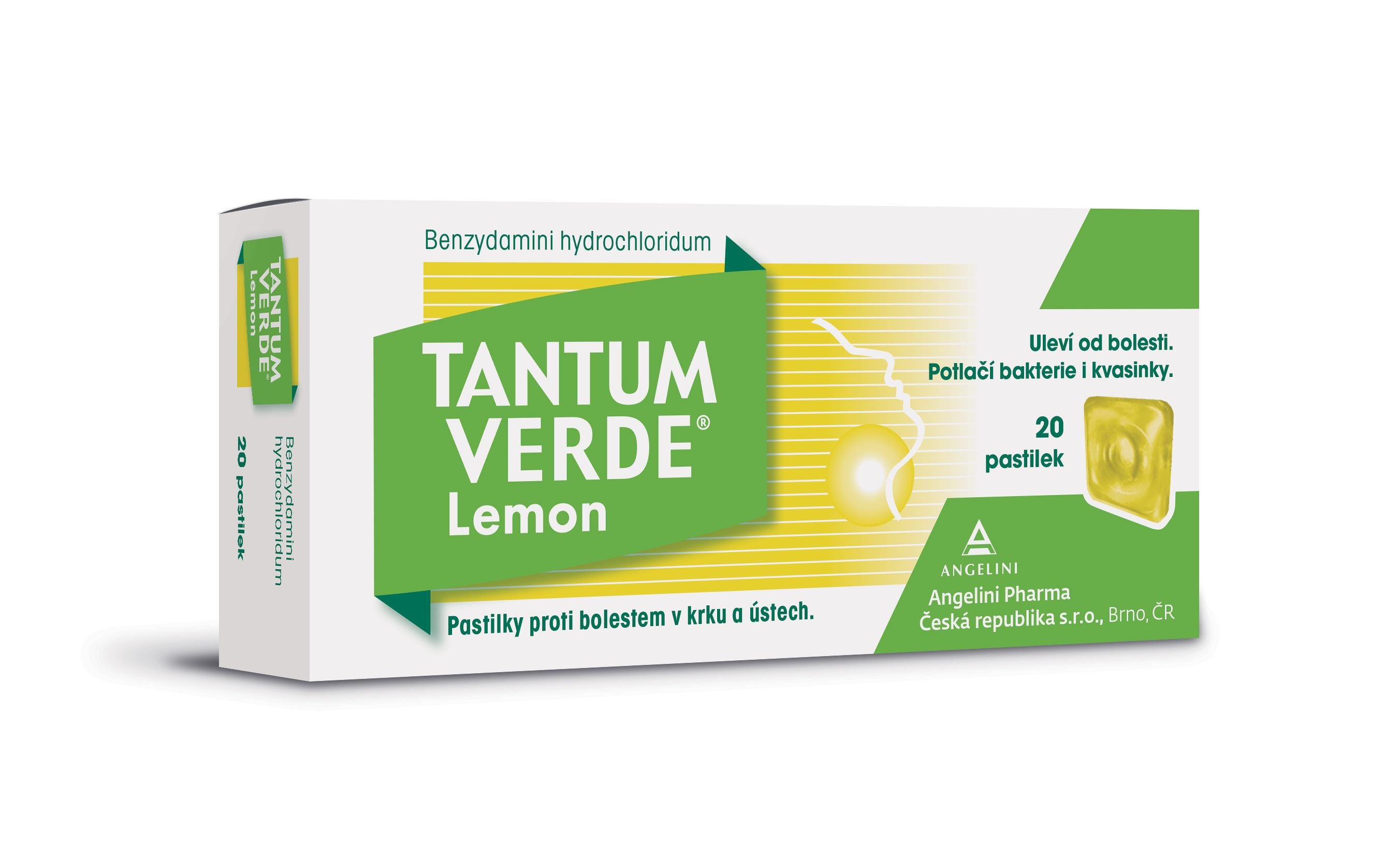 Tantum verde Lemon 3 mg 20 pastilek Tantum verde