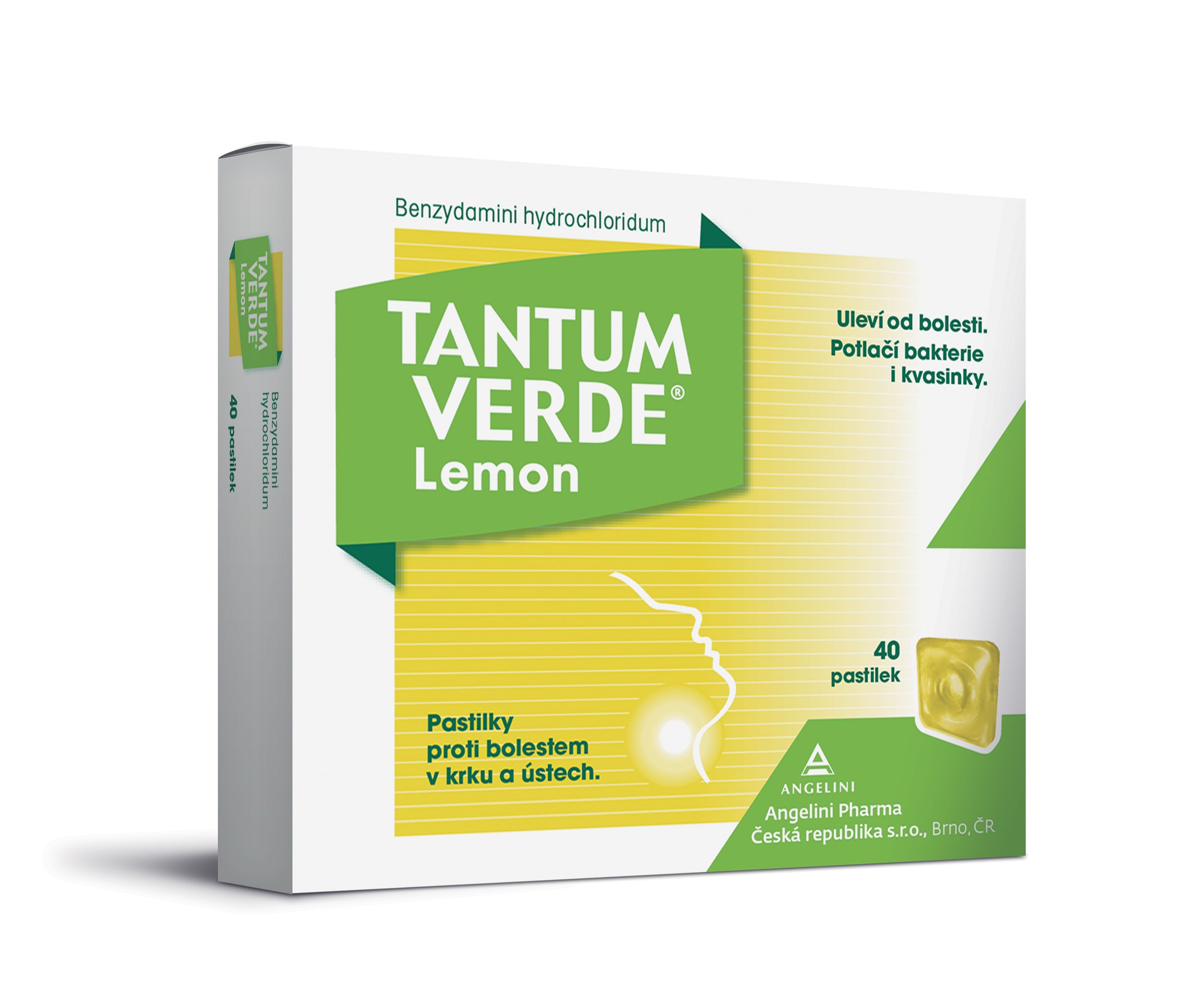 Tantum verde Lemon 3 mg 40 pastilek Tantum verde