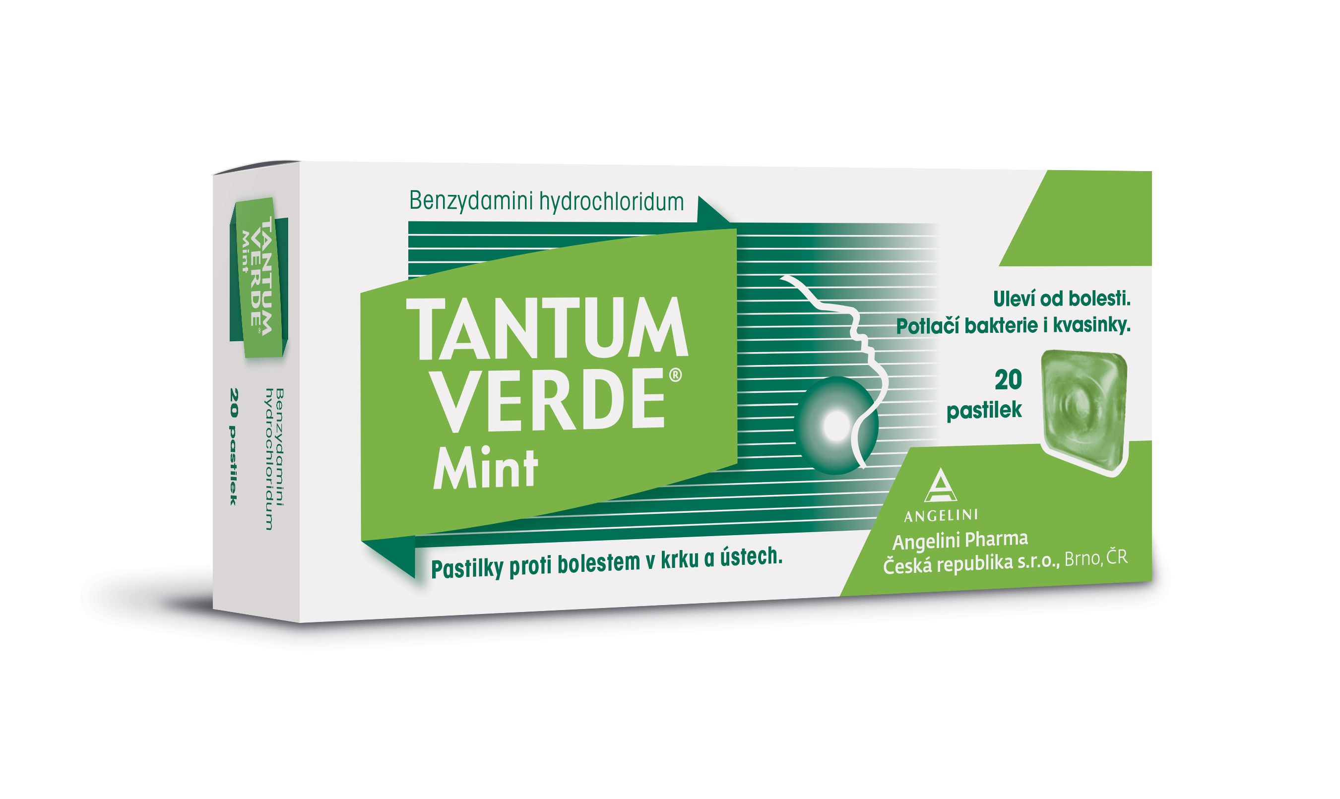 Tantum verde Mint 3 mg 20 pastilek Tantum verde