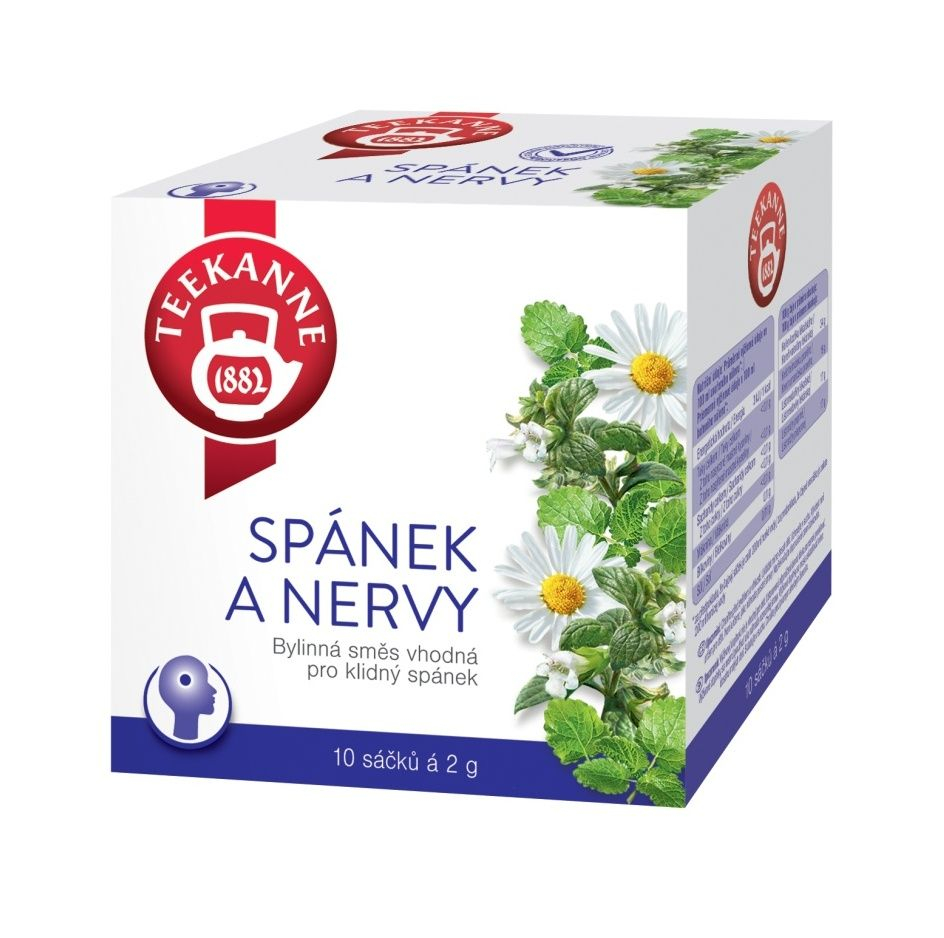Teekanne Spánek a nervy bylinný čaj porcovaný 10x2 g Teekanne