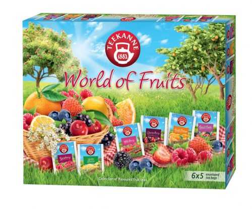 Teekanne World of Fruits Collection kolekce čajů 6x5 sáčků Teekanne