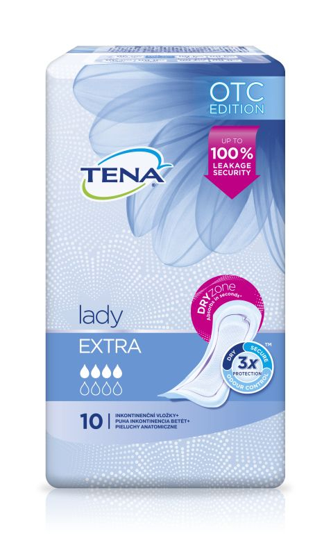 Tena Lady Extra inkontinenční vložky 10 ks Tena