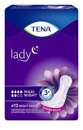Tena Lady Maxi Night inkontinenční vložky 12 ks Tena