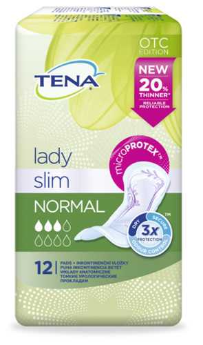 Tena Lady Slim Normal inkontinenční vložky 12 ks Tena