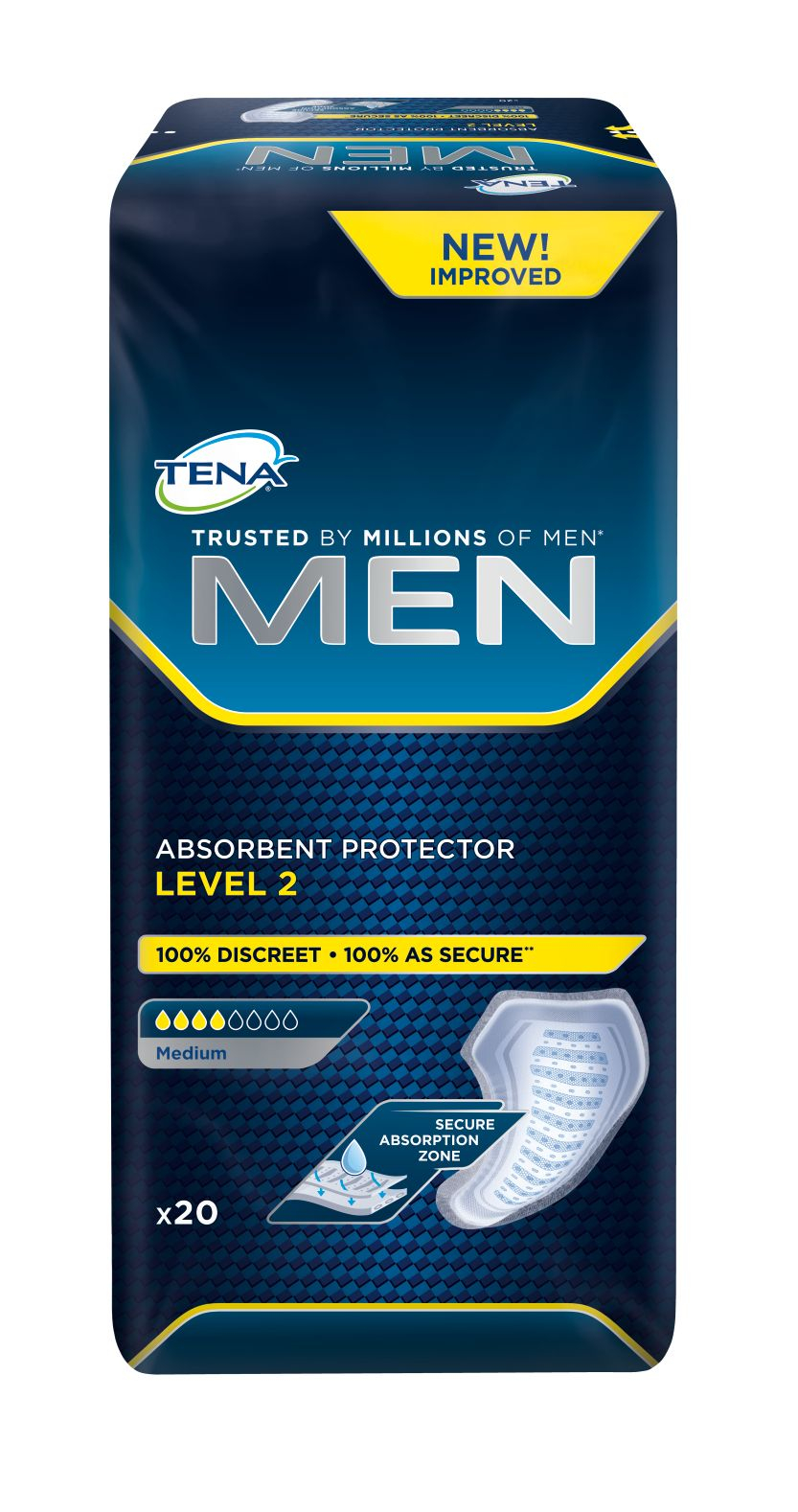 Tena Men Level 2 inkontinenční vložky 20 ks Tena