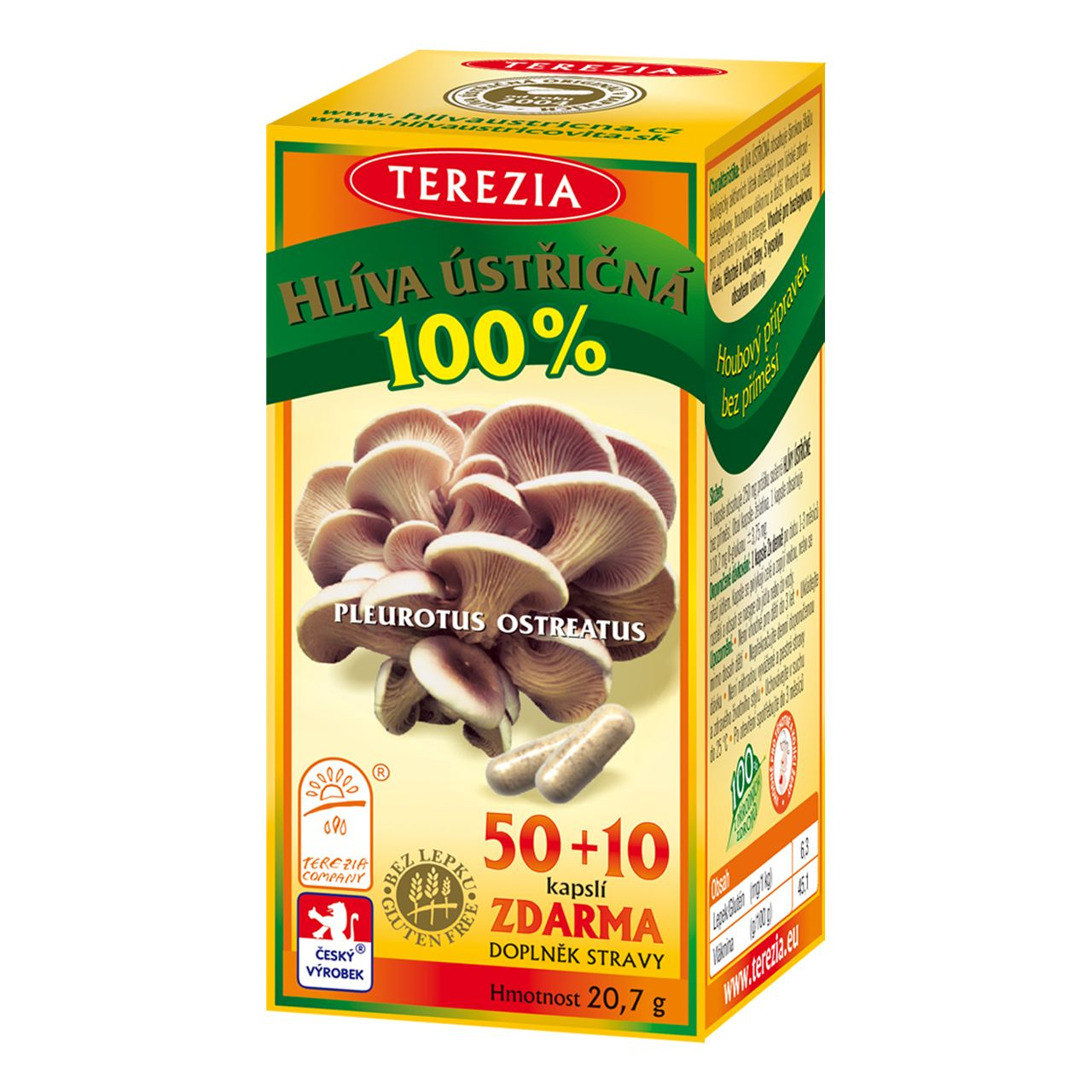 Terezia Hlíva ústřičná 50+10 kapslí Terezia