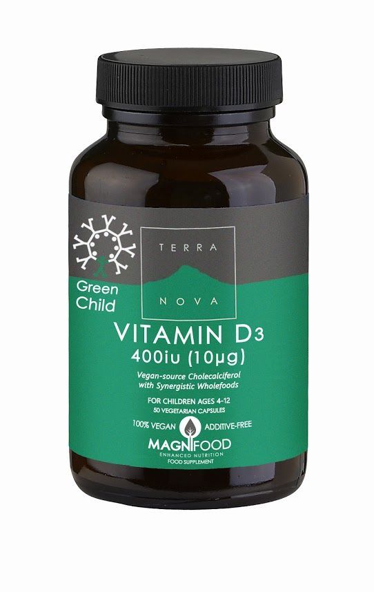 Terranova Vitamin D3 400 IU pro děti 50 kapslí Terranova