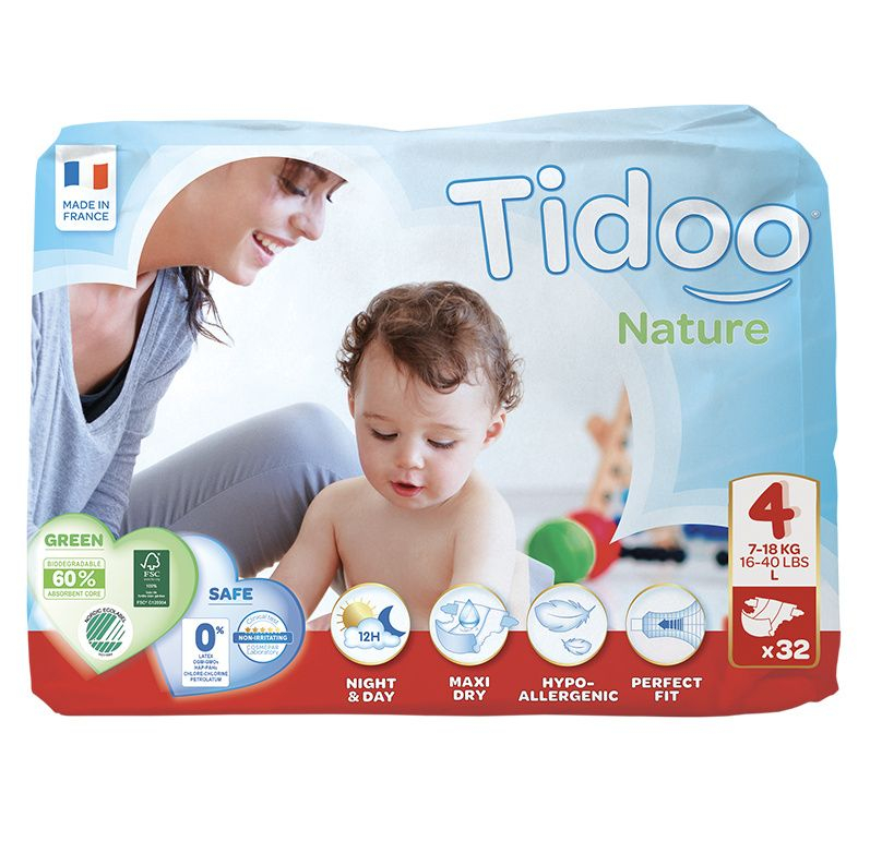 Tidoo 4 Maxi 7-18 kg dětské plenky 32 ks Tidoo