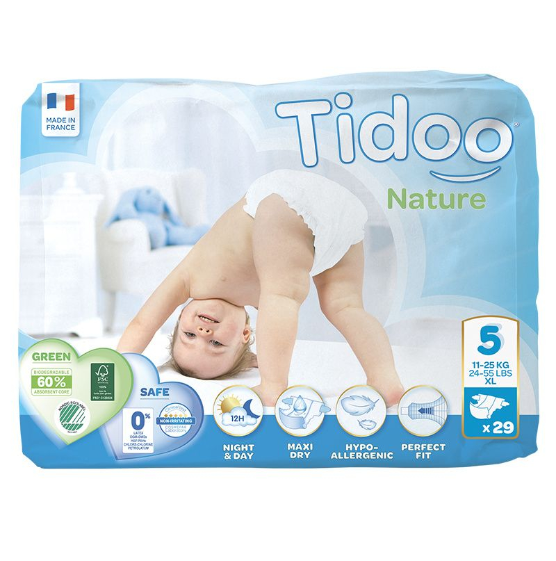 Tidoo 5 Junior 11–25 kg dětské plenky 29 ks Tidoo