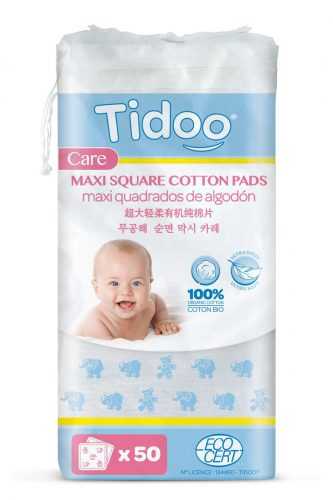Tidoo Care BIO Ultra jemné bavlněné čisticí tampony 50 ks Tidoo