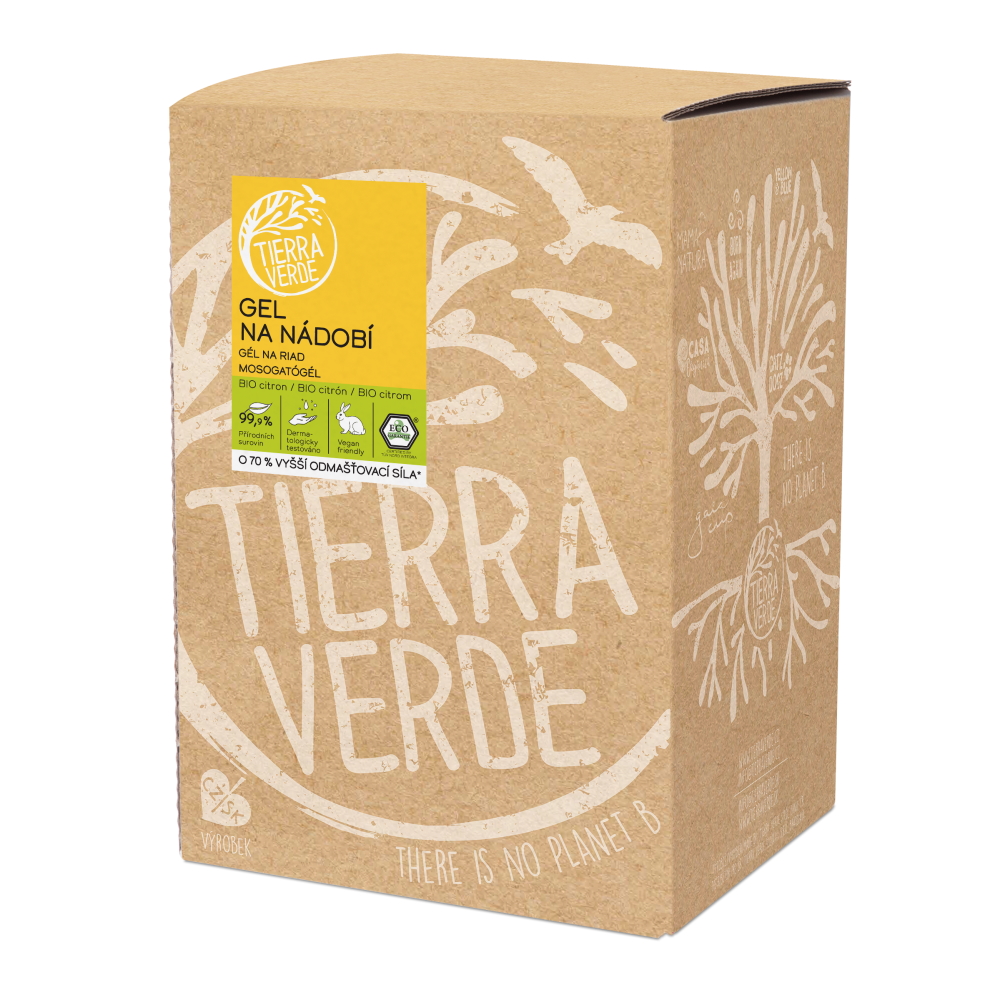 Tierra Verde Gel na nádobí BIO Citron 5 l Tierra Verde