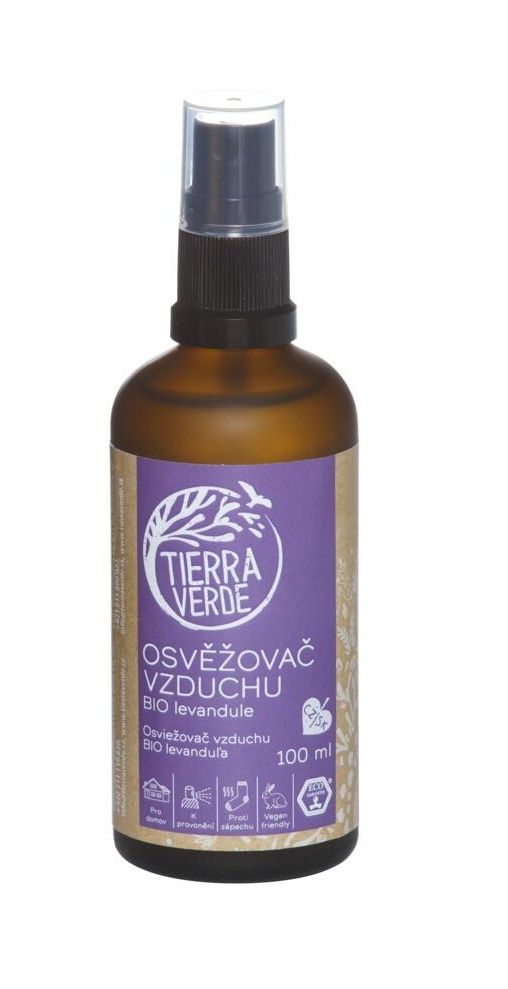 Tierra Verde Osvěžovač vzduchu BIO levandule 100 ml Tierra Verde