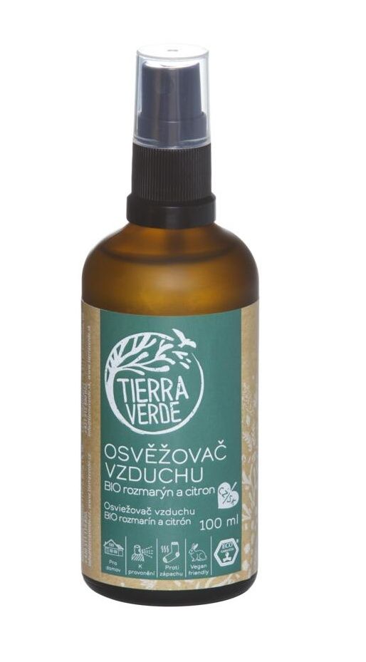 Tierra Verde Osvěžovač vzduchu BIO rozmarýn a citron 100 ml Tierra Verde