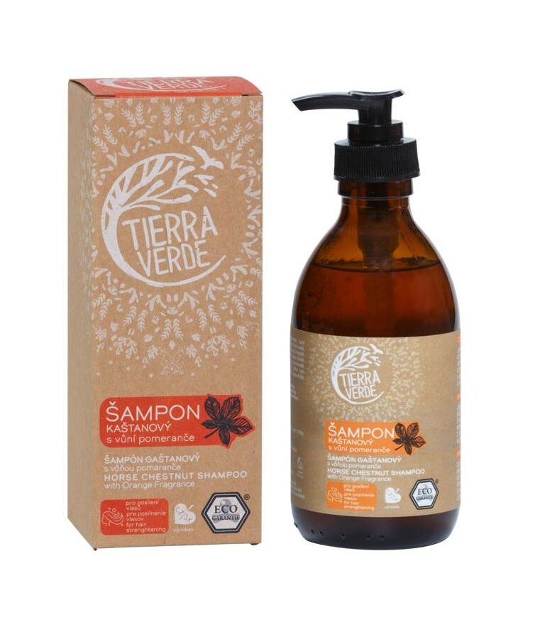 Tierra Verde Šampon kaštanový s vůní pomeranče 230 ml Tierra Verde