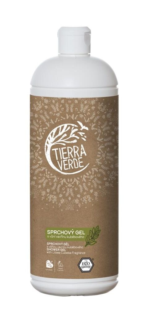 Tierra Verde Sprchový gel s vůní vavřínu kubébového 1 l Tierra Verde