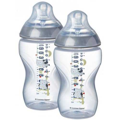 Tommee Tippee C2N 3m+ 340 ml kojenecká láhev s obrázky 2 ks Tommee Tippee