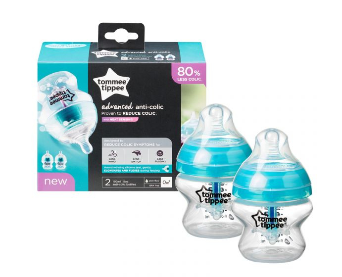 Tommee Tippee C2N ANTI-COLIC 0m+ 150 ml kojenecká láhev 2 ks Tommee Tippee