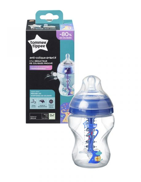 Tommee Tippee C2N ANTI-COLIC Boy 0m+ 260 ml kojenecká láhev 1 ks Tommee Tippee