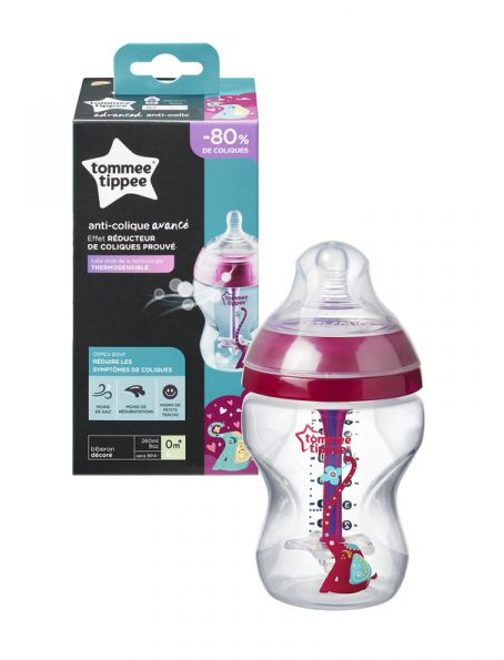 Tommee Tippee C2N ANTI-COLIC Girl 0m+ 260 ml kojenecká láhev 1 ks Tommee Tippee