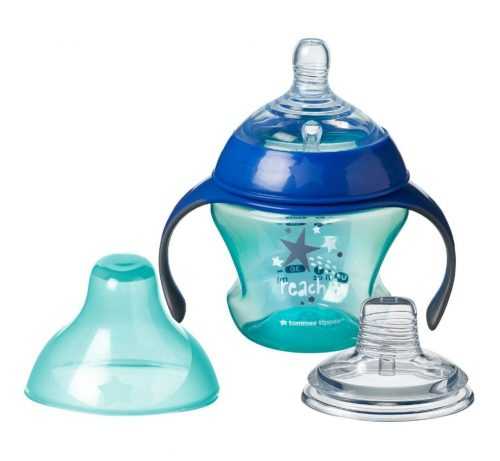 Tommee Tippee Explora 4m+ 150 ml přechodový hrnek se savičkou a pítkem 1 ks Tommee Tippee