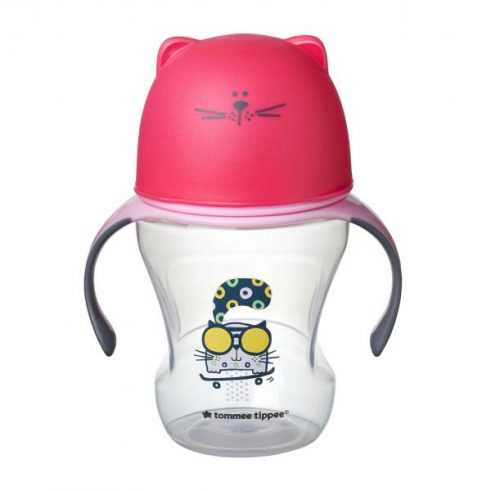 Tommee Tippee Hrnek s pítkem Soft 230 ml 6m+ 1 ks růžový Tommee Tippee