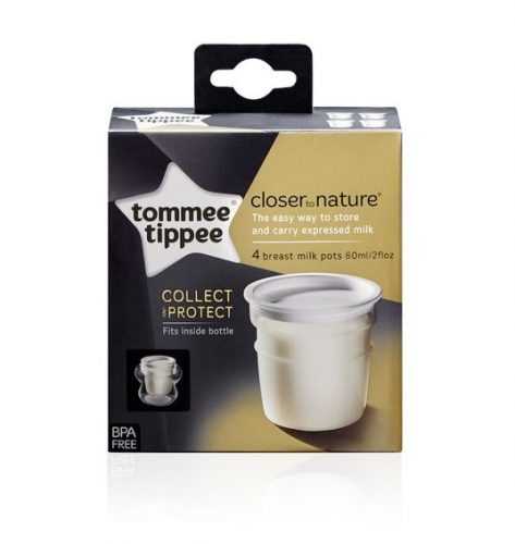 Tommee Tippee Nádobky na skladování mateřského mléka C2N 0m+ 4 ks Tommee Tippee