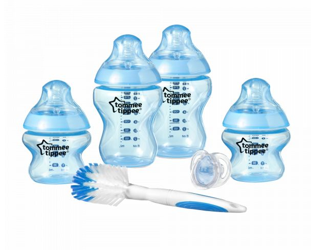 Tommee Tippee Sada kojeneckých lahviček C2N s kartáčem modrá Tommee Tippee