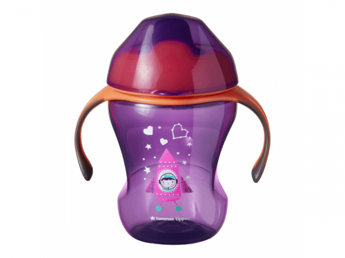 Tommee Tippee Sippee Cup 7m+ netekoucí hrnek 230 ml Pink Tommee Tippee