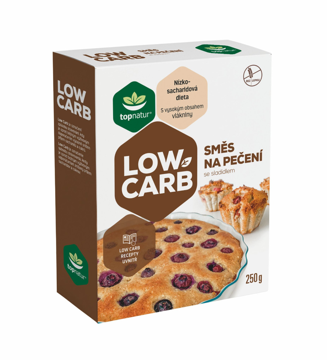 Topnatur Low Carb Směs na pečení 250 g Topnatur