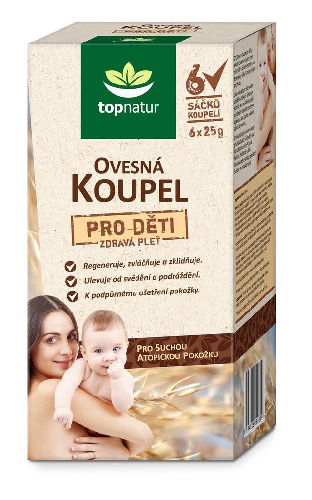 Topnatur Ovesná koupel pro děti 6x25 g Topnatur