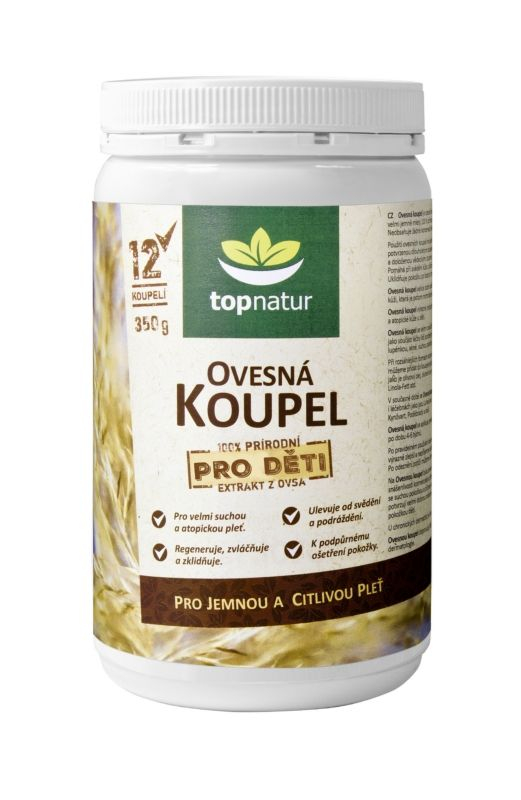 Topnatur Ovesná koupel pro děti dóza 350 g Topnatur