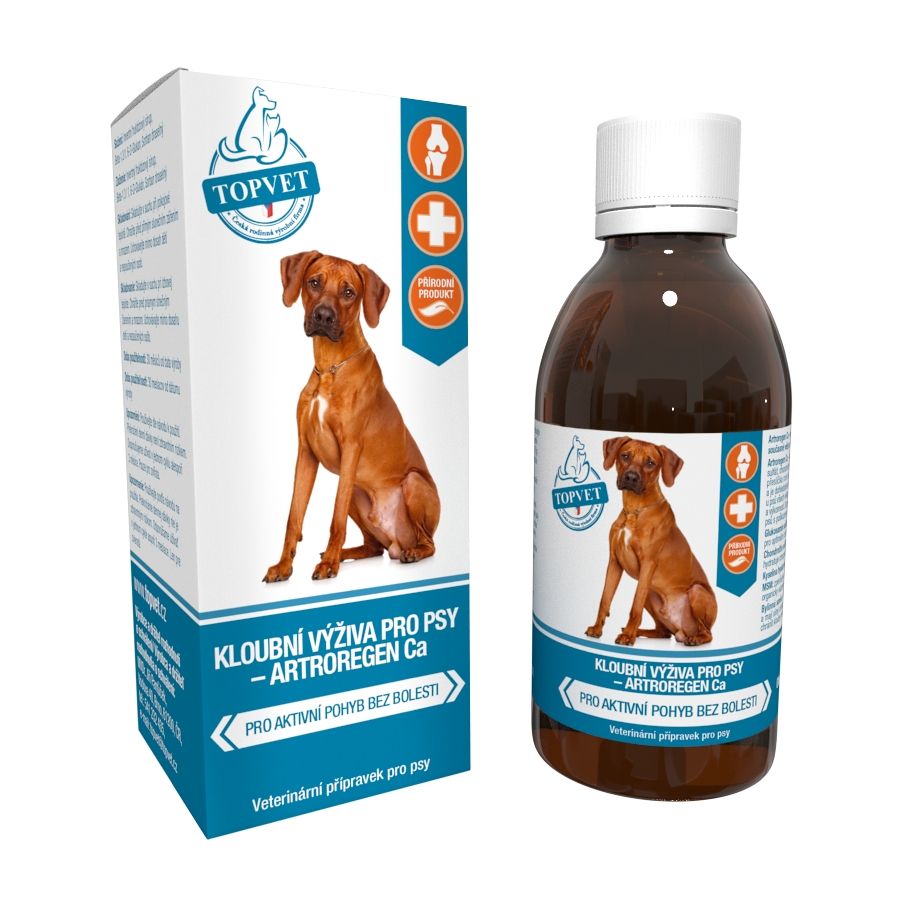 Topvet For Pets Kloubní výživa Artroregen Ca sirup pro psy 200 ml Topvet