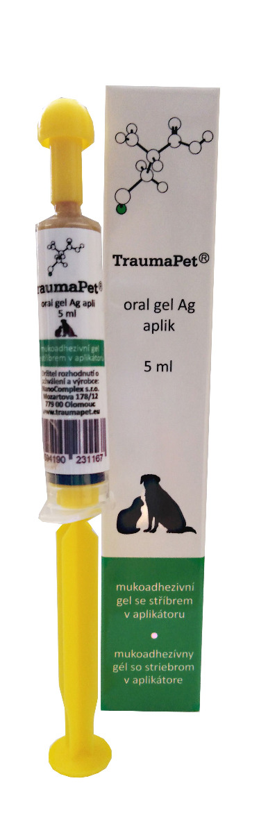 TraumaPet Ag Zubní gel se stříbrem 5 ml + aplikátor TraumaPet