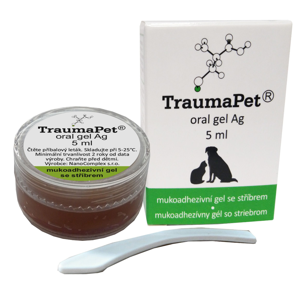 TraumaPet Ag Zubní gel se stříbrem 5 ml TraumaPet
