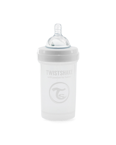 Twistshake Anti-Colic kojenecká láhev 180 ml bílá Twistshake