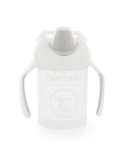 Twistshake Hrnek netekoucí učící 230 ml bílý Twistshake