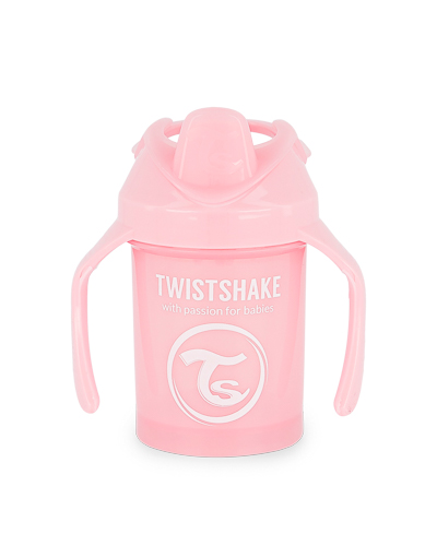 Twistshake Hrnek netekoucí učící 230 ml růžový Twistshake