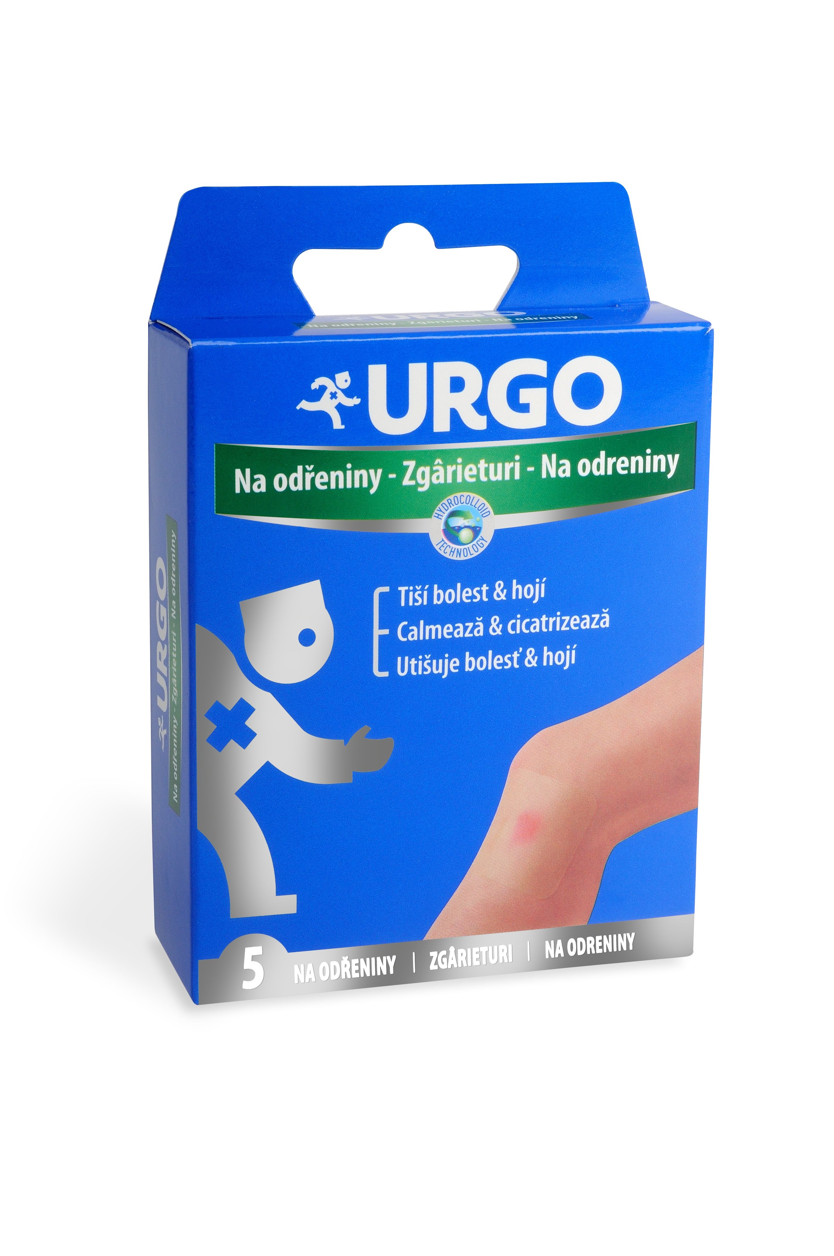 Urgo Na odřeniny 72x4 cm hydrokoloidní náplast 5 ks Urgo